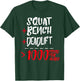 Gym Training FH 1000 Pound Club Member - Men's Black Classic Fit Modern Lightweight Cotton 50% Polyester 50% Short Sleeve T-Shirt - T-Shirt | Forest