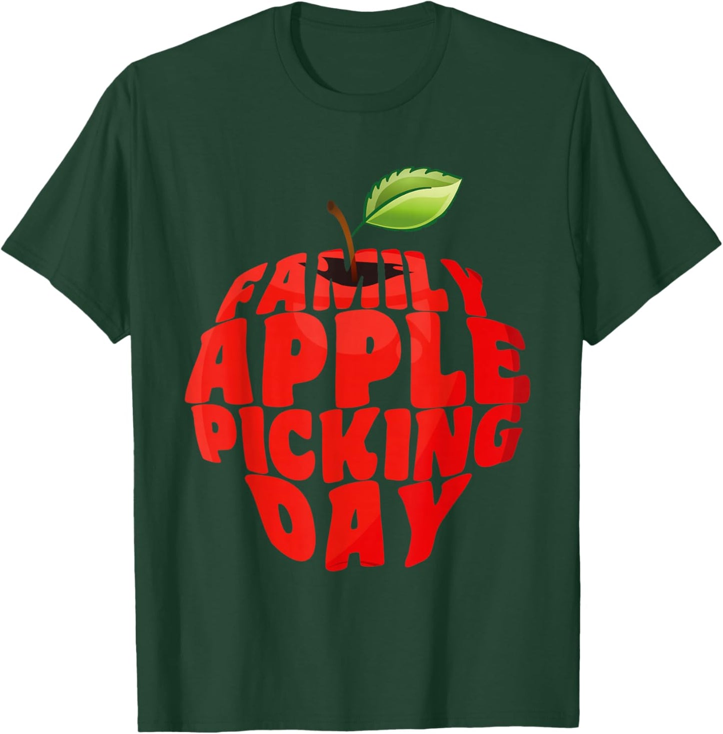 Family Apple Picking Day T-Shirt - T-Shirt | Forest