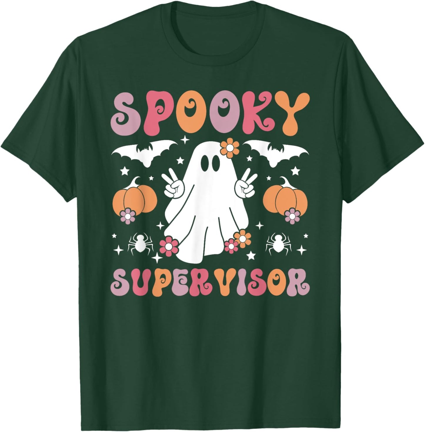 Spooky Supervisor Halloween Supervisory Management T-Shirt - T-Shirt | Forest