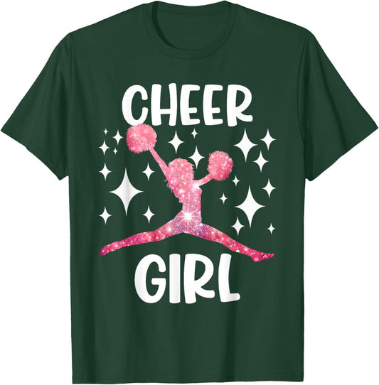 Funny Cheer Girl Cheerleader Cheerleading Cheering Squad T-Shirt - T-Shirt | Forest