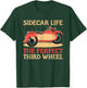 Sidecar Motorcycle Motorcyclist Bike Motorbike Sidecar Rider T-Shirt - T-Shirt | Forest