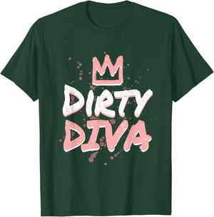 Dirty Diva Mud Run Shirts Mud Running Team T-Shirt - T-Shirt | Forest