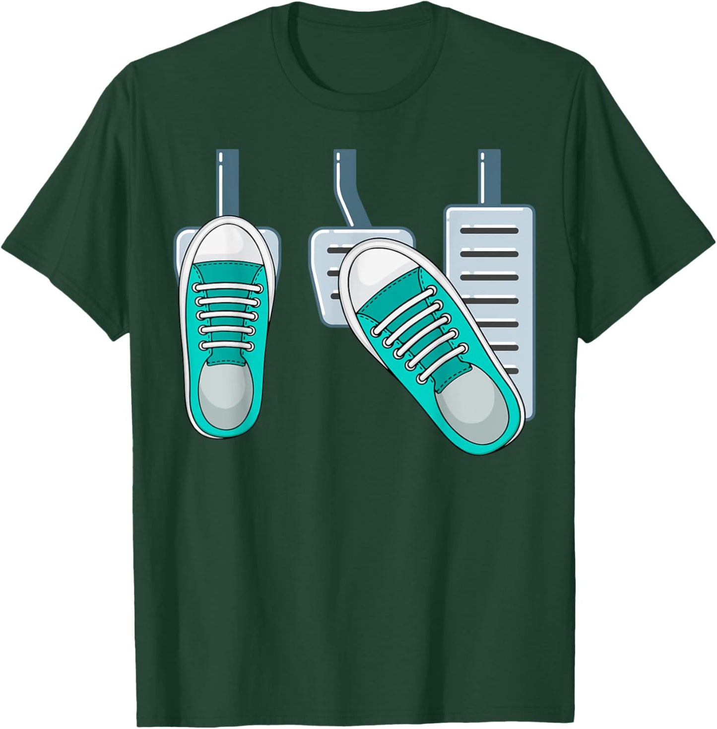 Save The Stick Funny Manual Transmission Three Pedals Car T-Shirt - T-Shirt | Forest