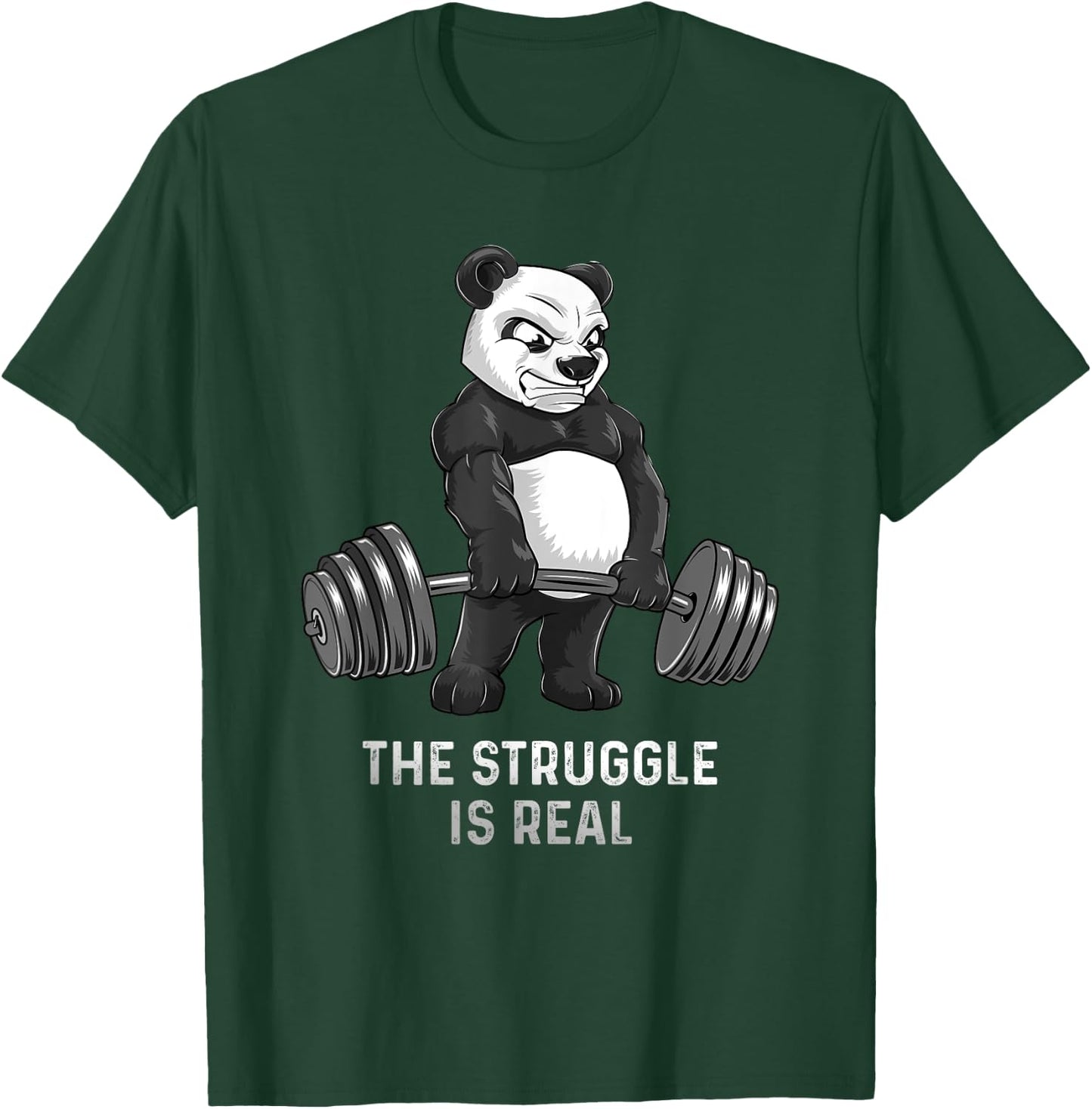 Panda Bear Deadlift SHIRT Powerlifter Funny Bodybuilding T-Shirt - T-Shirt | Forest