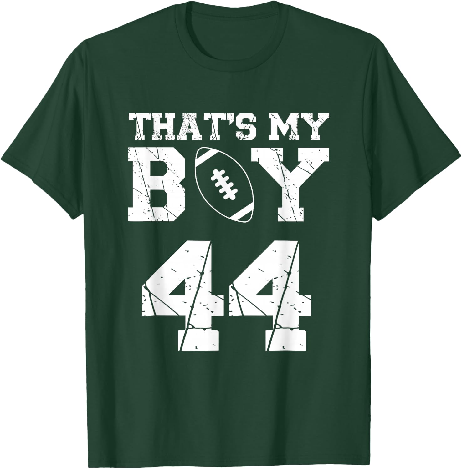 That's My Boy Football Number #44 T-Shirt - T-Shirt | Forest