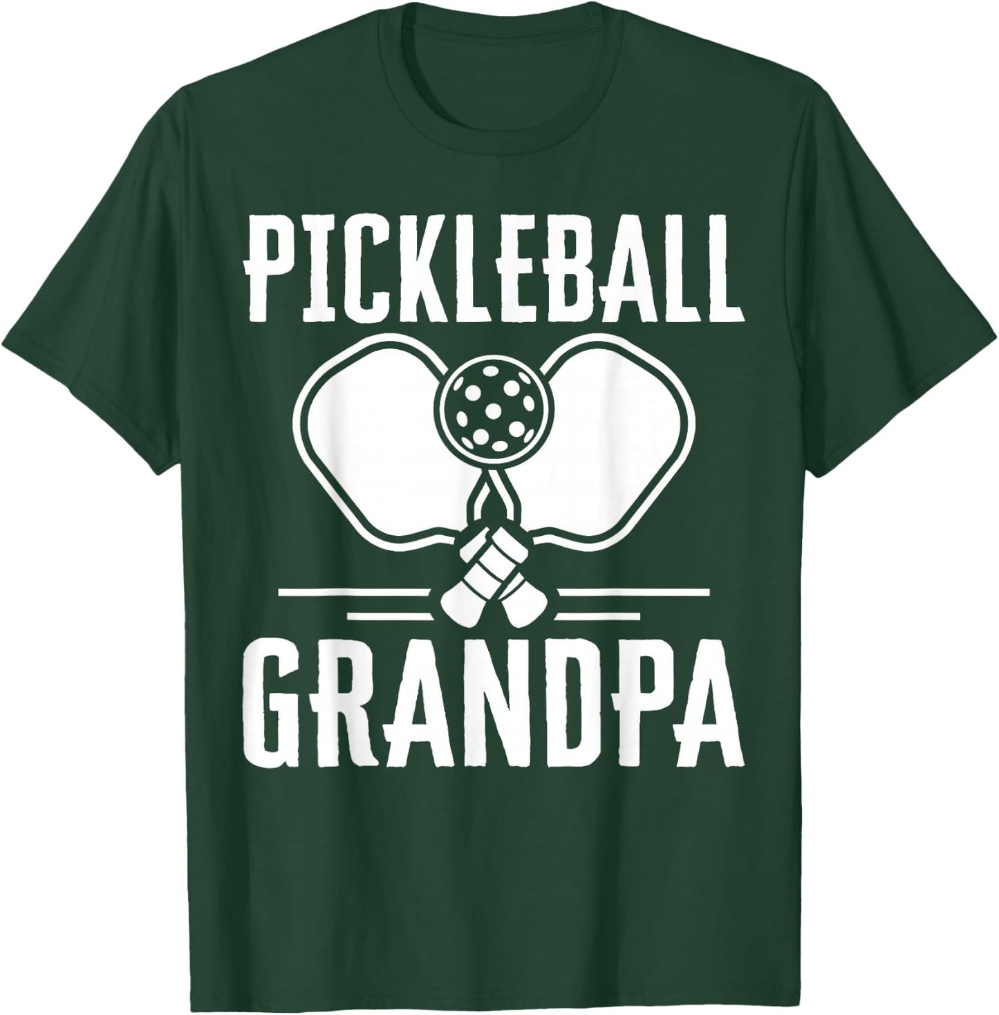 Proud Pickleball Grandpa Grandfather Player T-Shirt - T-Shirt | Forest
