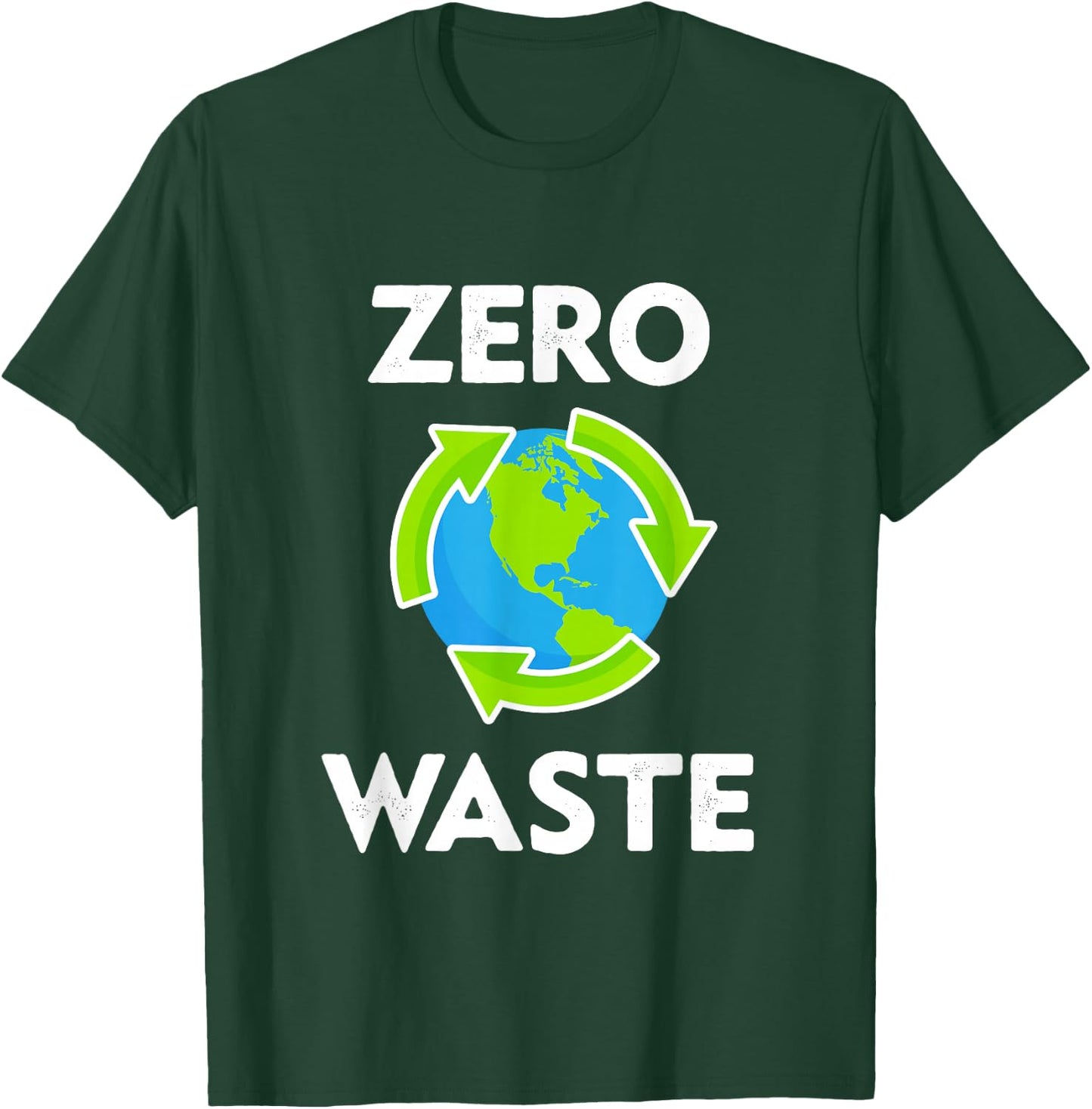 Zero Waste Earth Day Environmental Teacher Gift Anti Plastic T-Shirt - T-Shirt | Forest