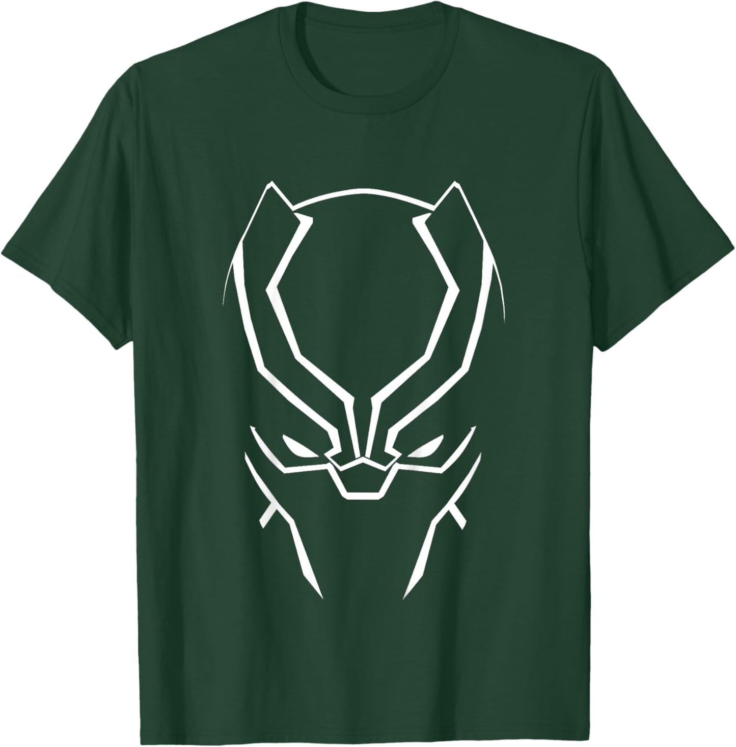Kids Marvel Avengers Classic Black Panther Super Hero Silhouette T-Shirt - T-Shirt | Forest