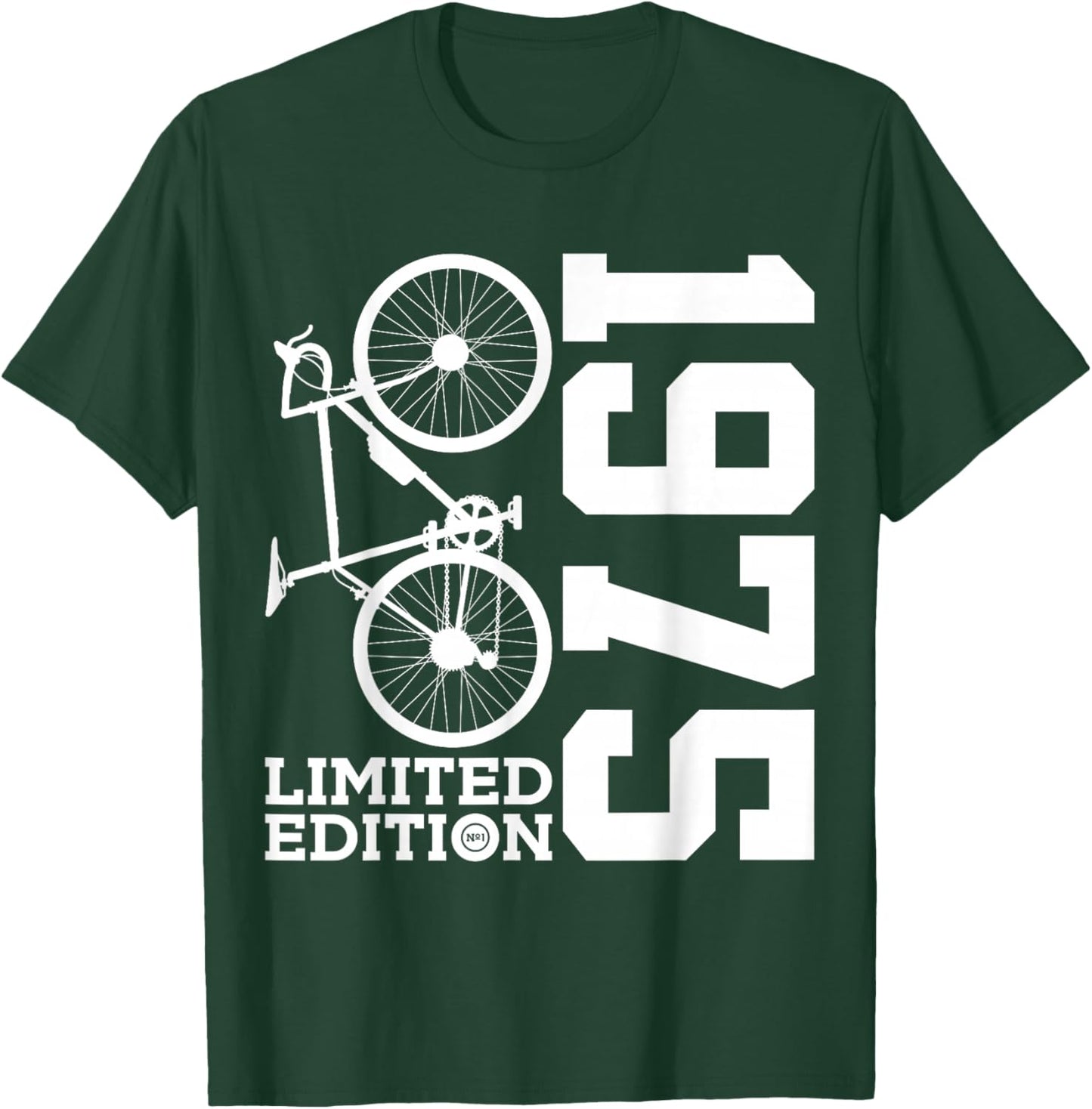 Cyclist 1975 Bike 51st Birthday Racing Bike T-Shirt - T-Shirt | Forest