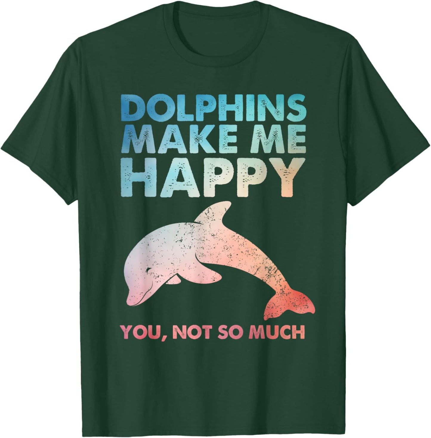 Funny Dolphin Art Women Kids Zoo Dolphin Lover T-Shirt - T-Shirt | Forest