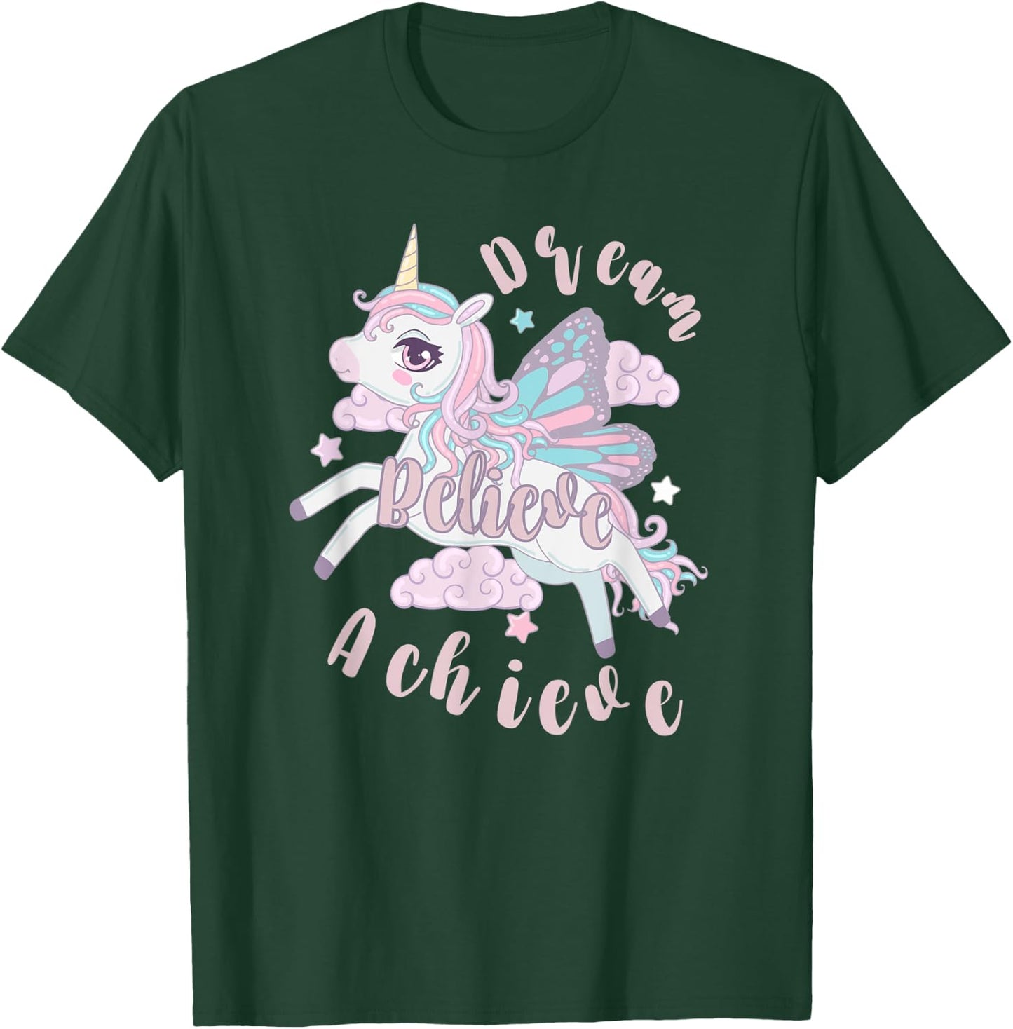 Dream Believe Achieve T-Shirt - T-Shirt | Forest
