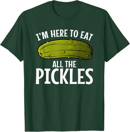 Best Pickle Design Women Kids Cucumber Pickle Lover T-Shirt - T-Shirt | Forest