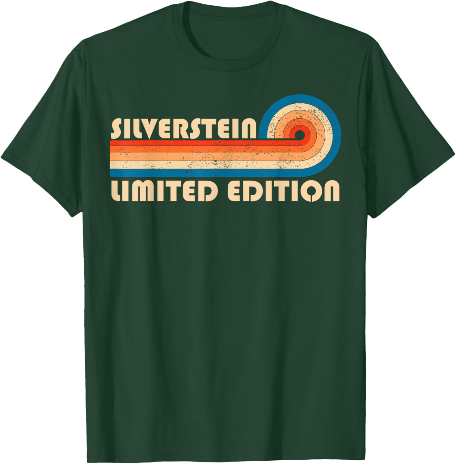 SILVERSTEIN Surname Retro Vintage 80s 90s Birthday Reunion T-Shirt - T-Shirt | Forest