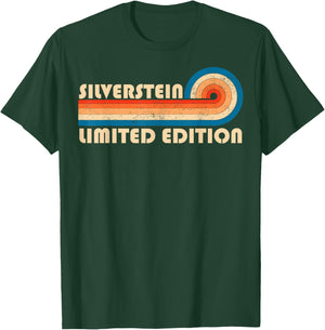 SILVERSTEIN Surname Retro Vintage 80s 90s Birthday Reunion T-Shirt - T-Shirt | Forest