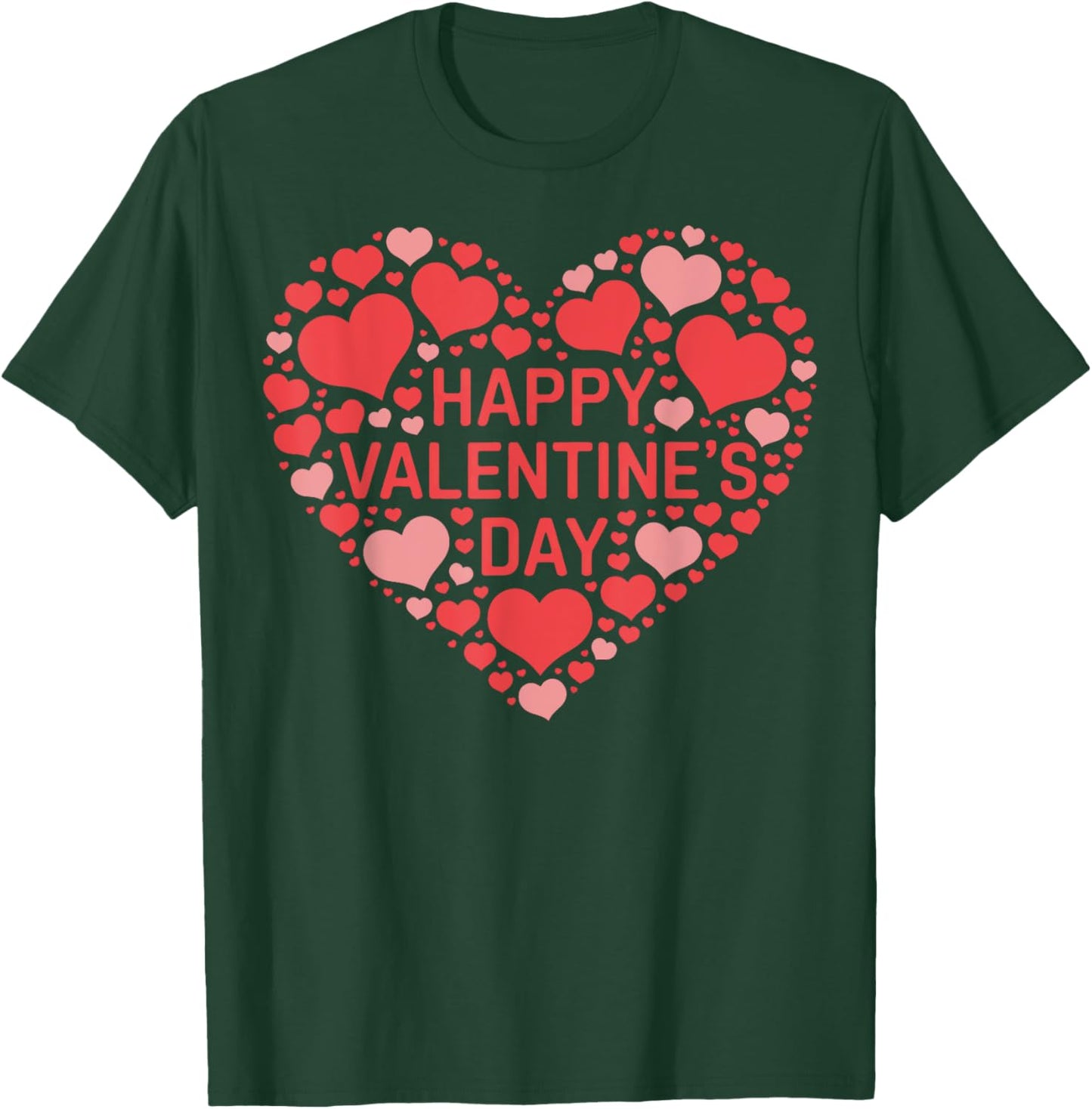 Happy Valentine's Day Heart Valentines Day Men T-Shirt - T-Shirt | Forest