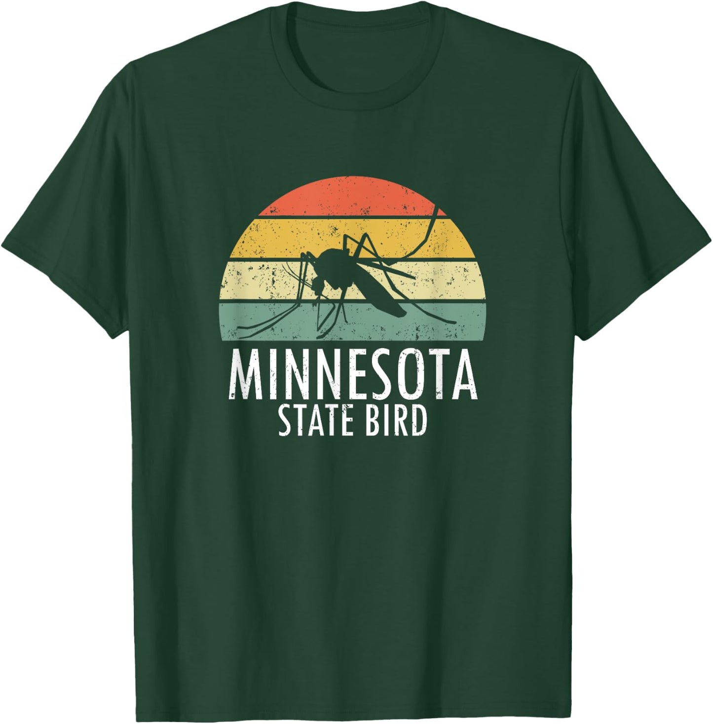 Minnesota Mosquito State Bird Funny Camping Outdoors T-Shirt - T-Shirt | Forest