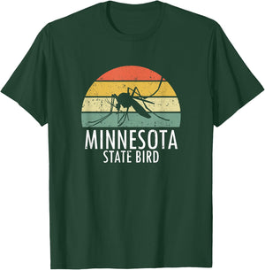 Minnesota Mosquito State Bird Funny Camping Outdoors T-Shirt - T-Shirt | Forest