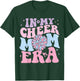 In My Cheer Mom Era Groovy Cheerleading Football Mom Women T-Shirt - T-Shirt | Forest