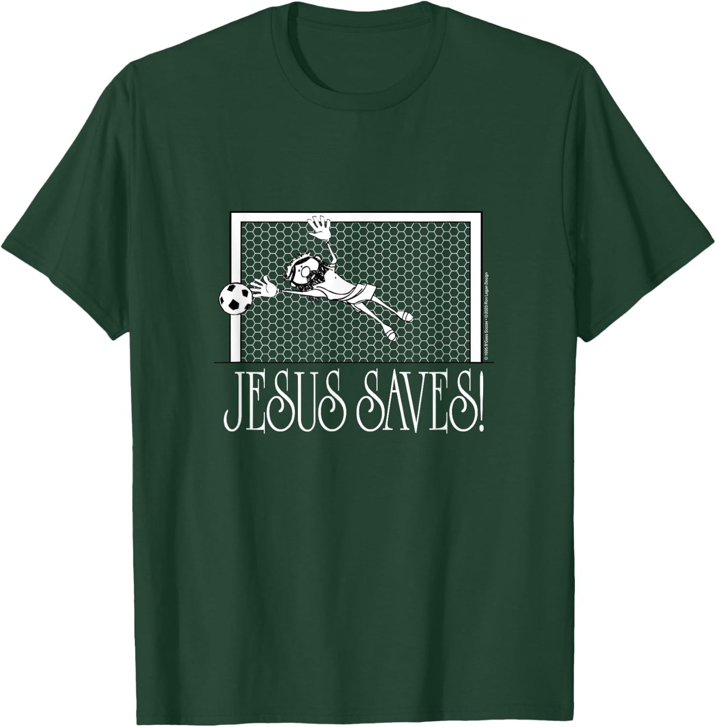 Jesus Saves Soccer T-Shirt - T-Shirt | Forest