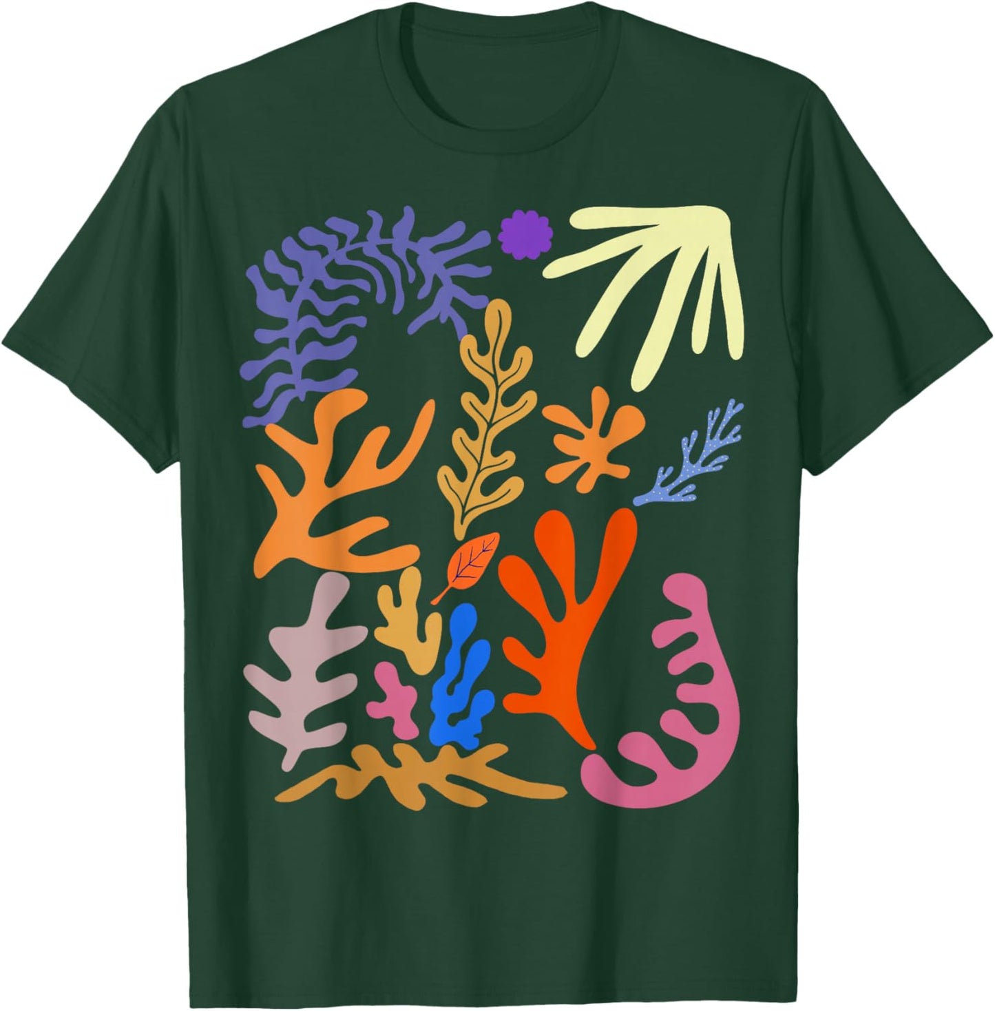Matisse Painting Ästhetische Blume Künstliche Abstrakte Herbst T-Shirt - T-Shirt | Forest