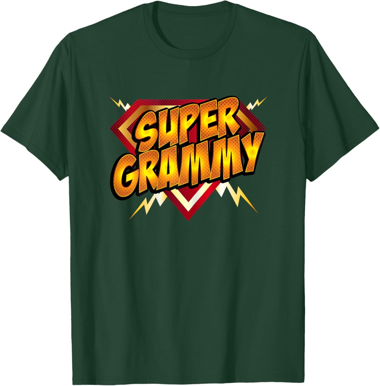 Super Grammy Superhero Grandmother's Comic Book Women T-Shirt - T-Shirt | Forest