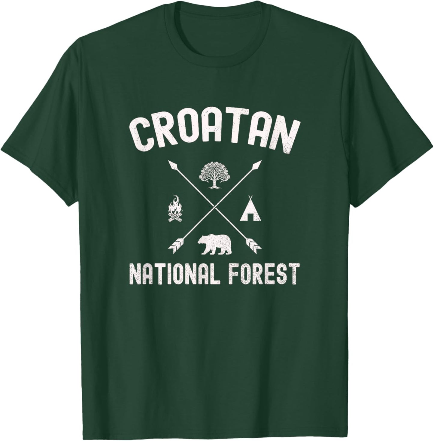Croatan National Forest Adventure Design T-Shirt - T-Shirt | Forest