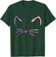 Cat Ears Decorations Feline Whiskers Cute Cat Toy Women Girls Kids T-Shirt - T-Shirt | Forest
