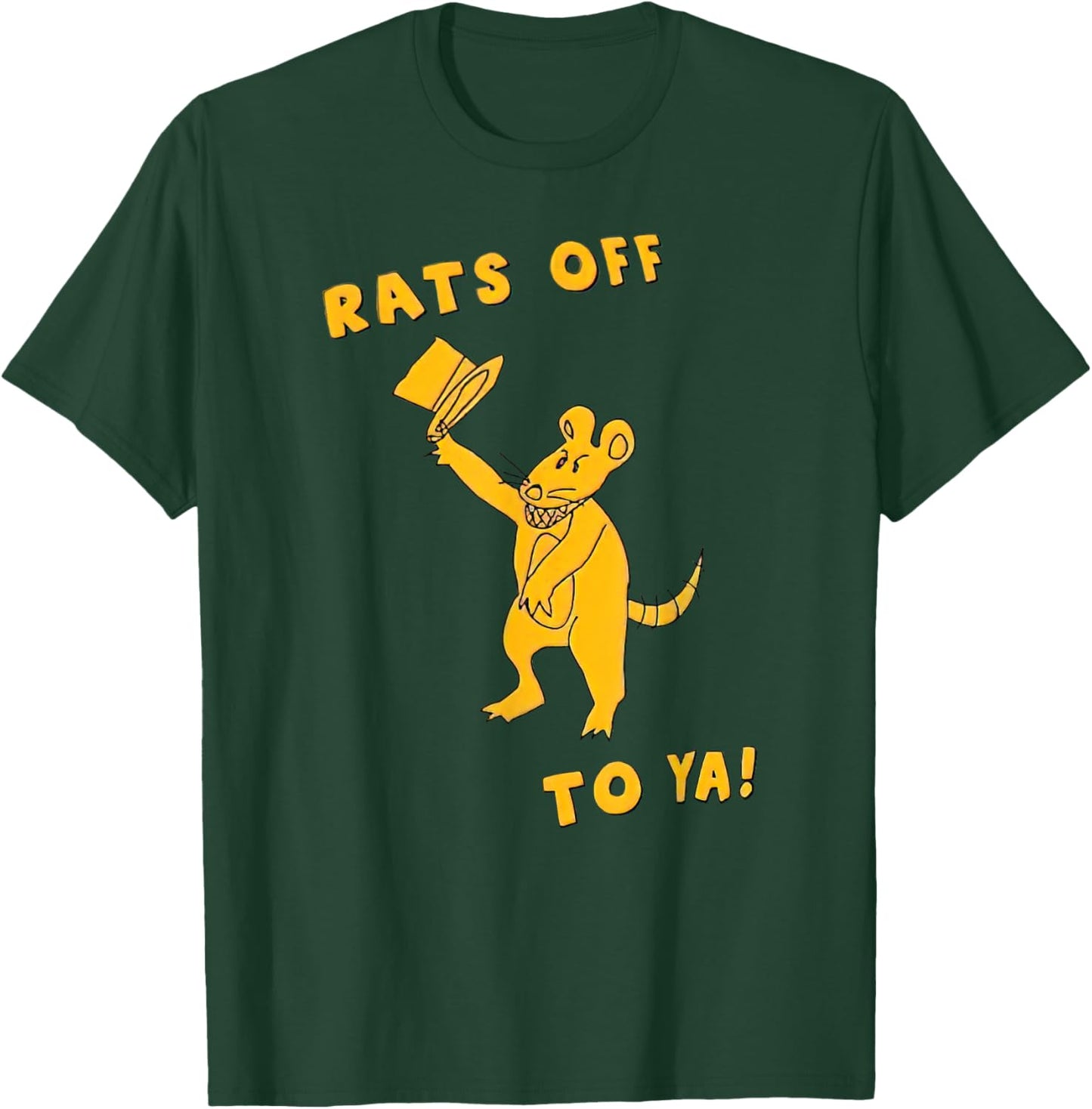 Rats Off To Ya! Funny Mouse Costume Magician Rat Novelty T-Shirt - T-Shirt | Forest