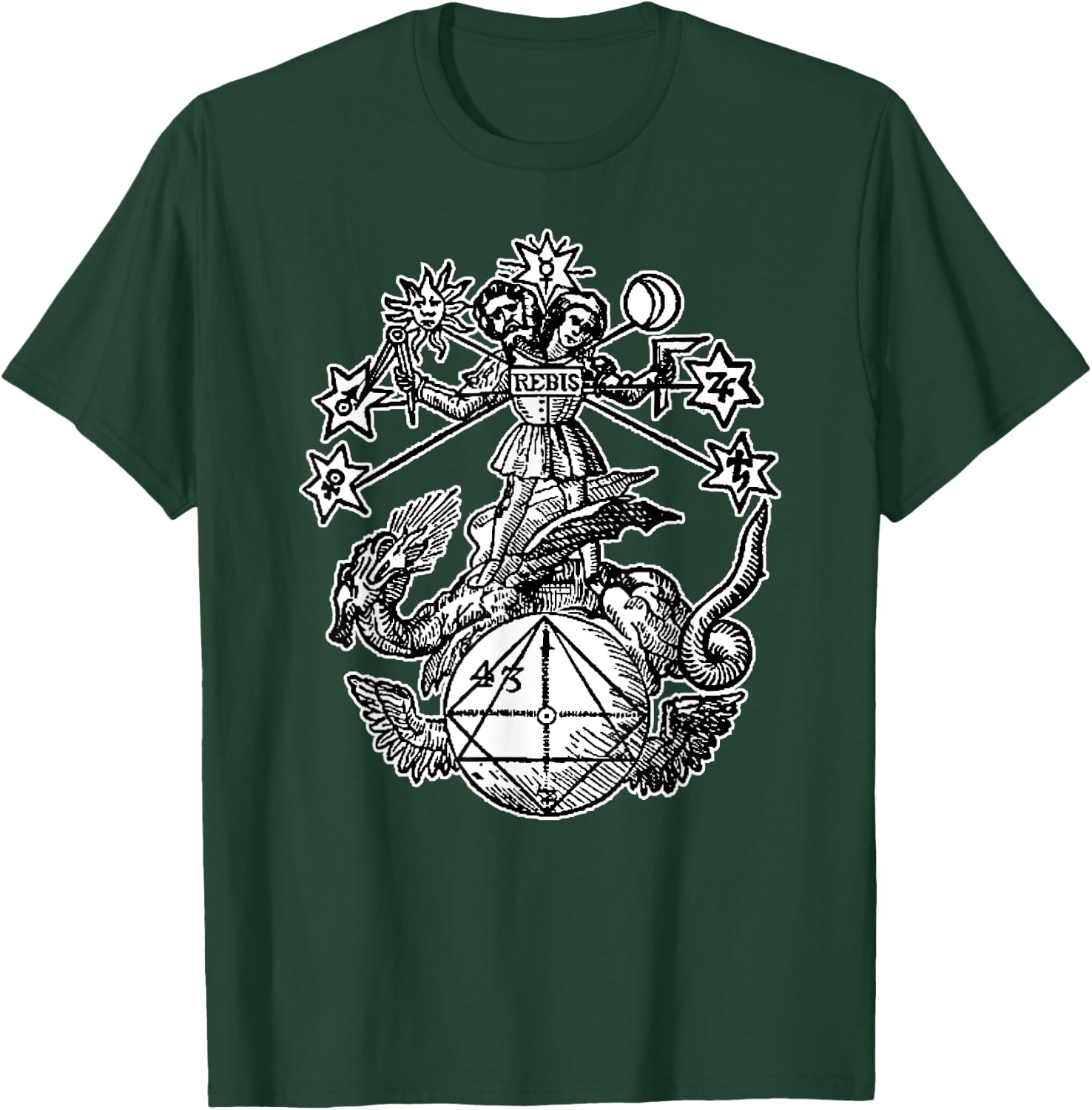 Rebis Symbol ~ Twofold Matter T-Shirt - T-Shirt | Forest