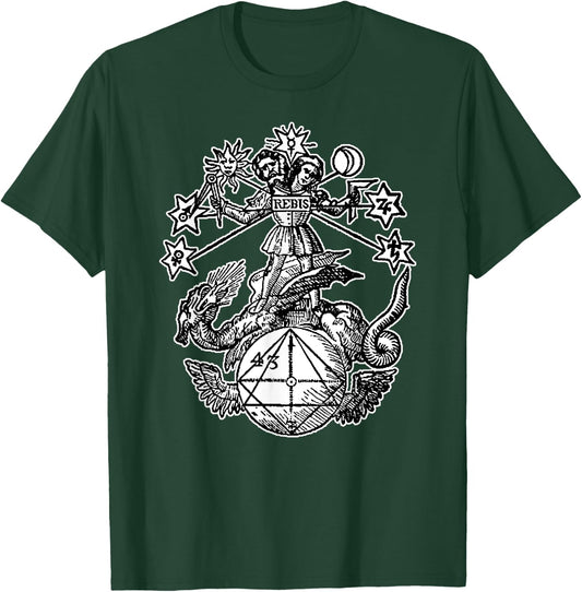 Rebis Symbol ~ Twofold Matter T-Shirt - T-Shirt | Forest