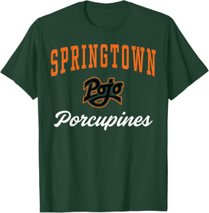 Springtown High School Porcupines C3 T-Shirt - T-Shirt | Forest