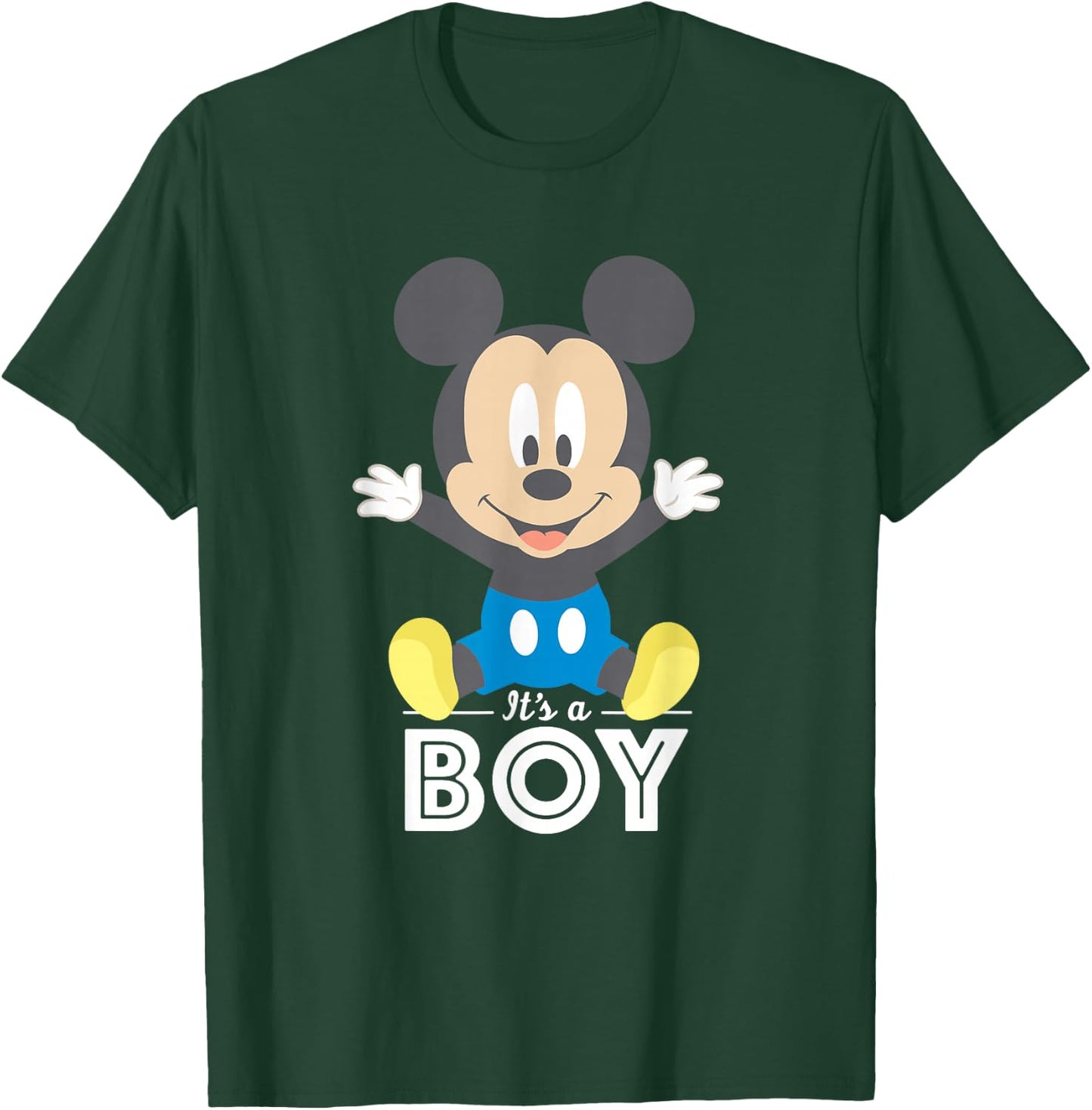 Disney Mickey Mouse It's A Boy Baby Shower T-Shirt - T-Shirt | Forest