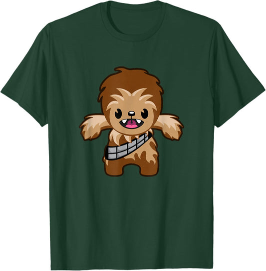 Star Wars Classic Chewbacca Cute Kawaii Wookie Portrait T-Shirt - T-Shirt | Forest