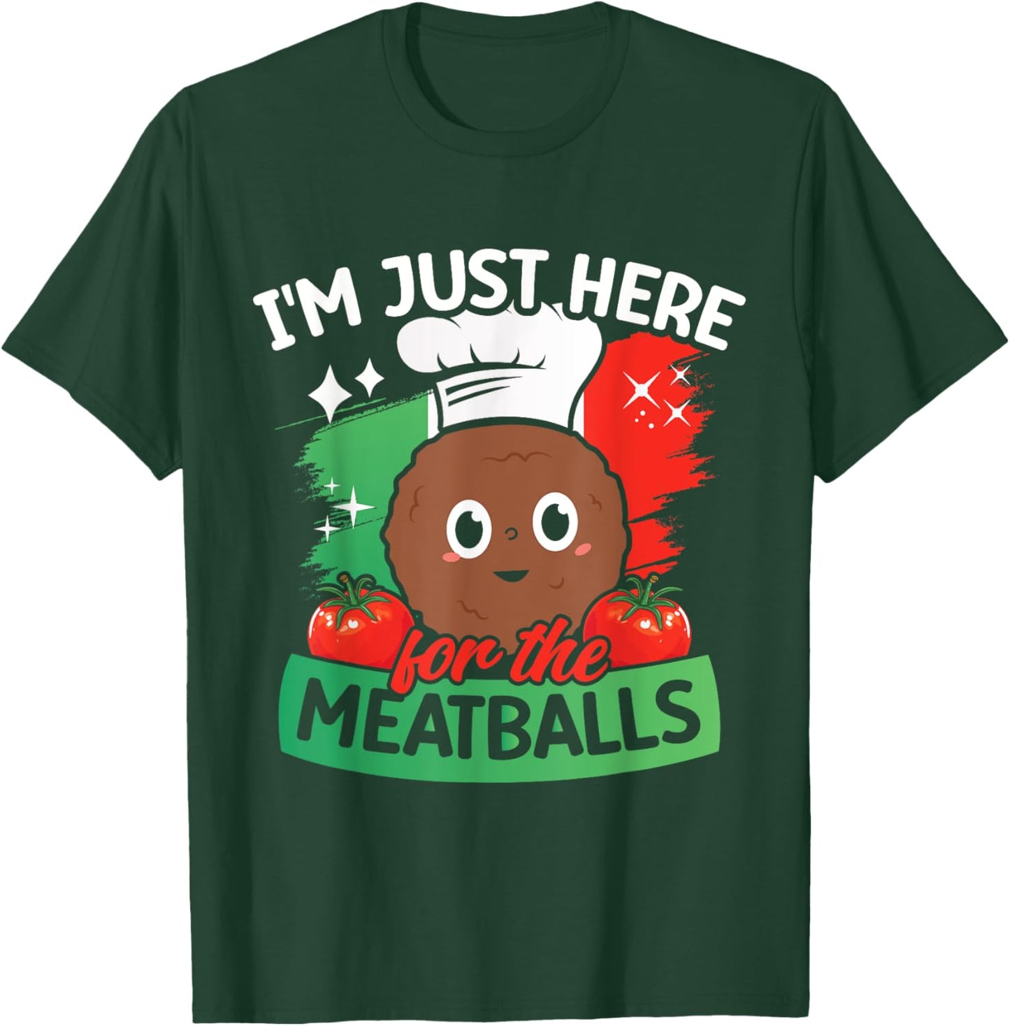 Funny Meatballs Italian Food T-Shirt - T-Shirt | Forest