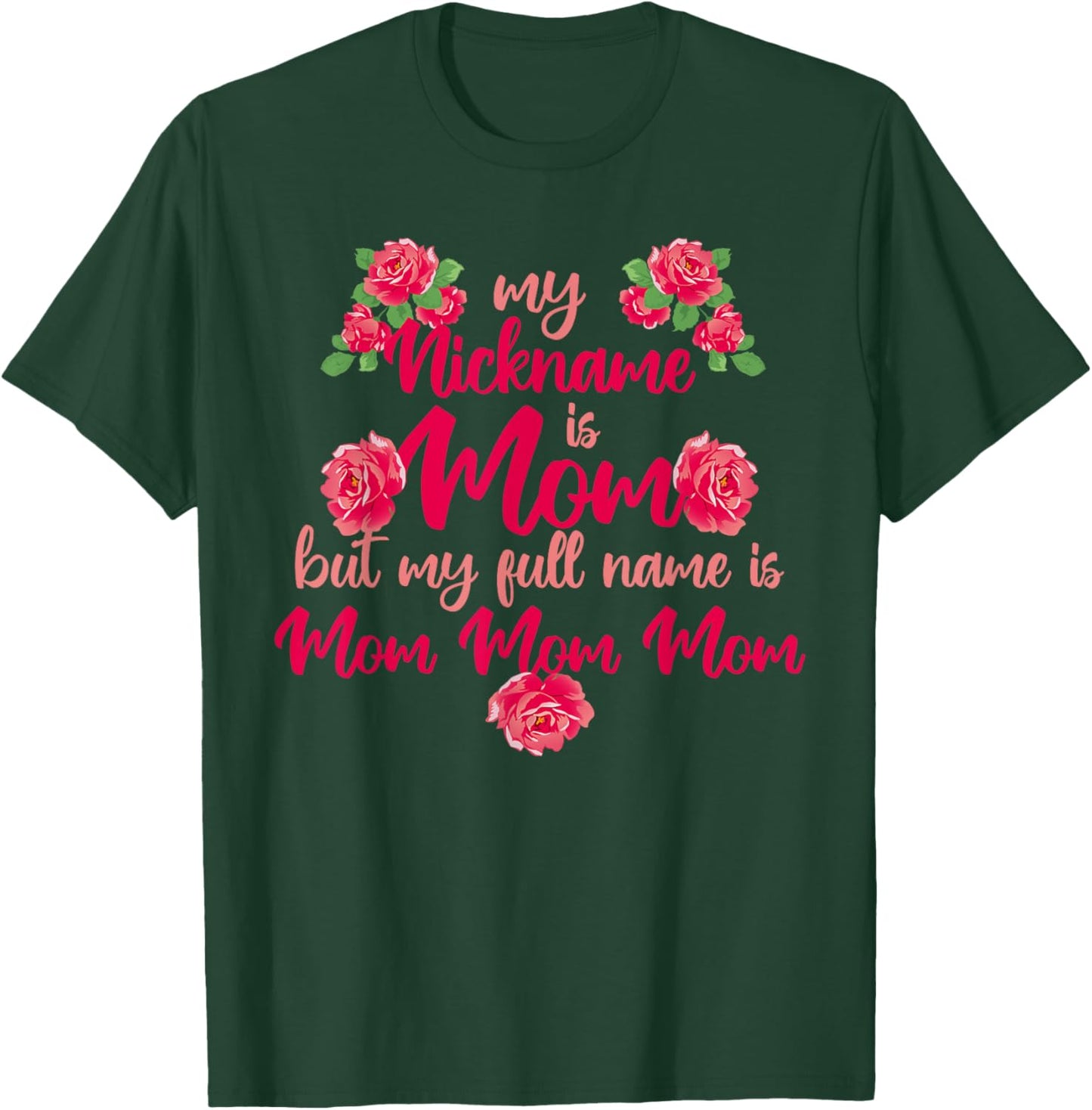 My Squad Calls Me Mama Motherhood Parent Happy Mother's Day T-Shirt - T-Shirt | Forest