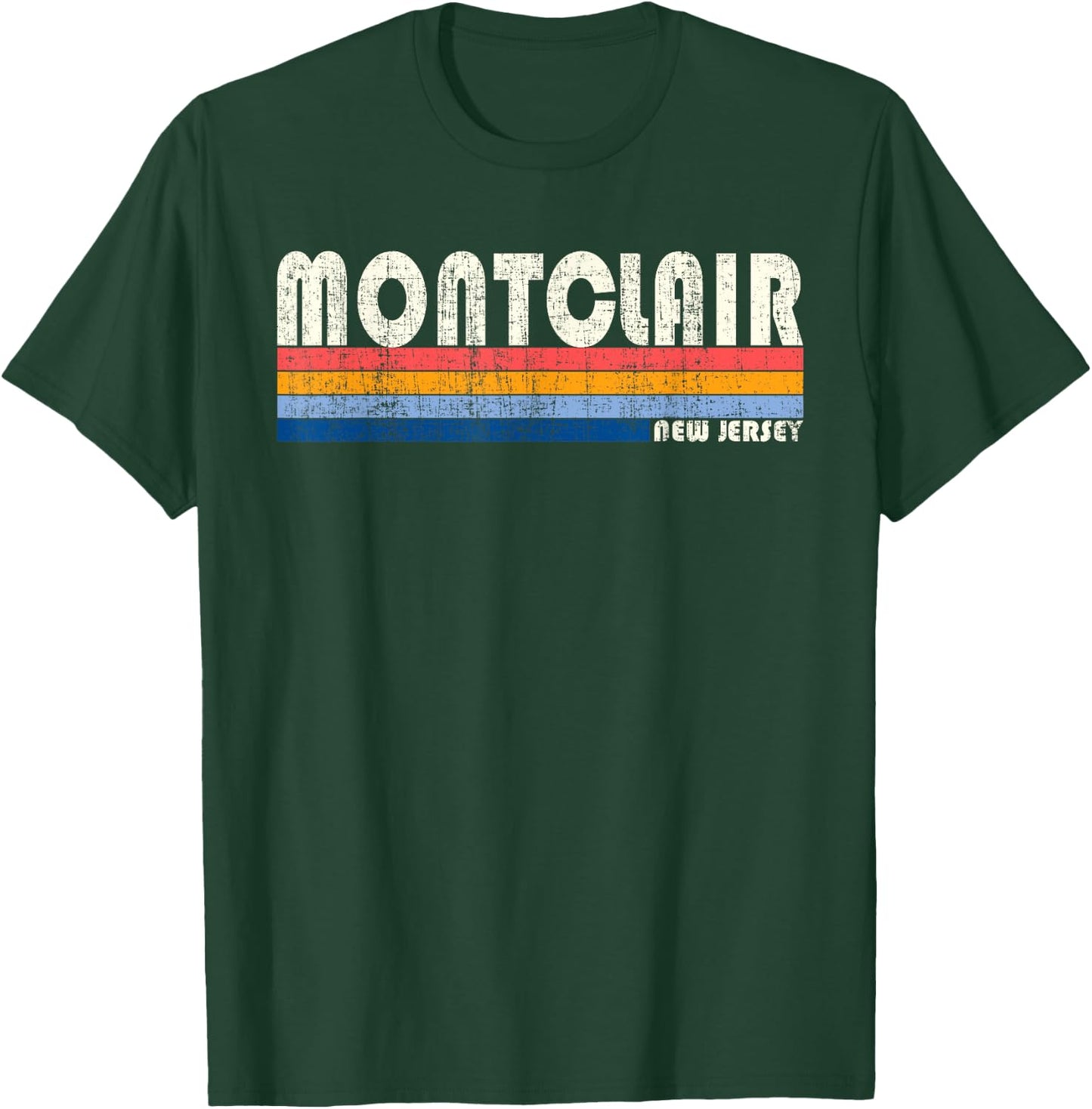 Vintage 70s 80s Style Montclair NJ T-Shirt - T-Shirt | Forest