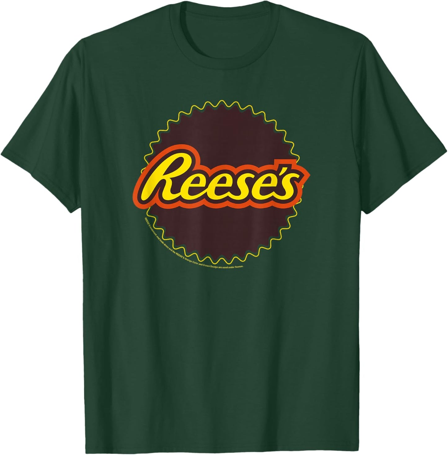 Reese's Peanut Butter Cup Outline Highlight Logo T-Shirt - T-Shirt | Forest
