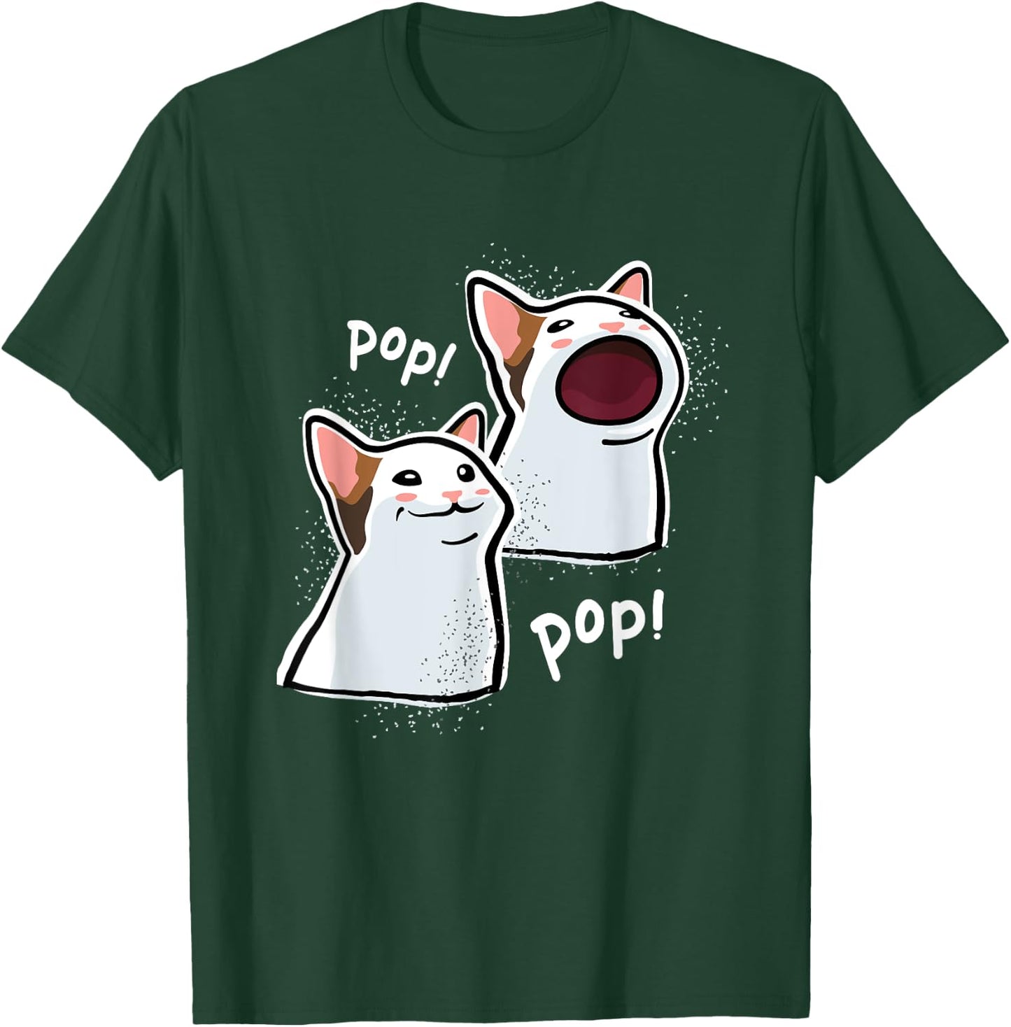 Popping Cat Meme / Pop Cat / Funny Cat Memes T-Shirt - T-Shirt | Forest