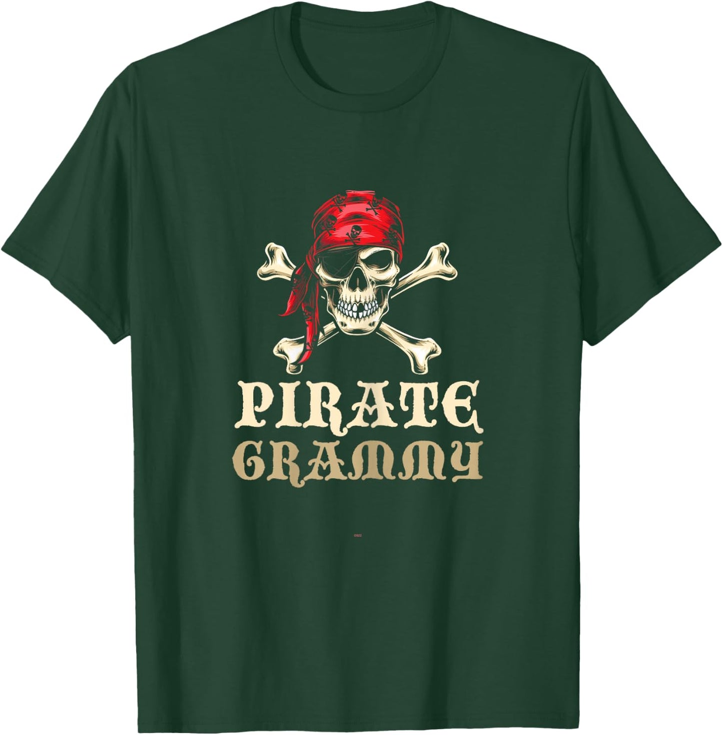 Pirate Grammy Skull Matching Grandma Halloween Costume T-Shirt - T-Shirt | Forest