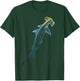 Beautiful Colors Swimming Hammerhead Shark Lovers T-Shirt - T-Shirt | Forest