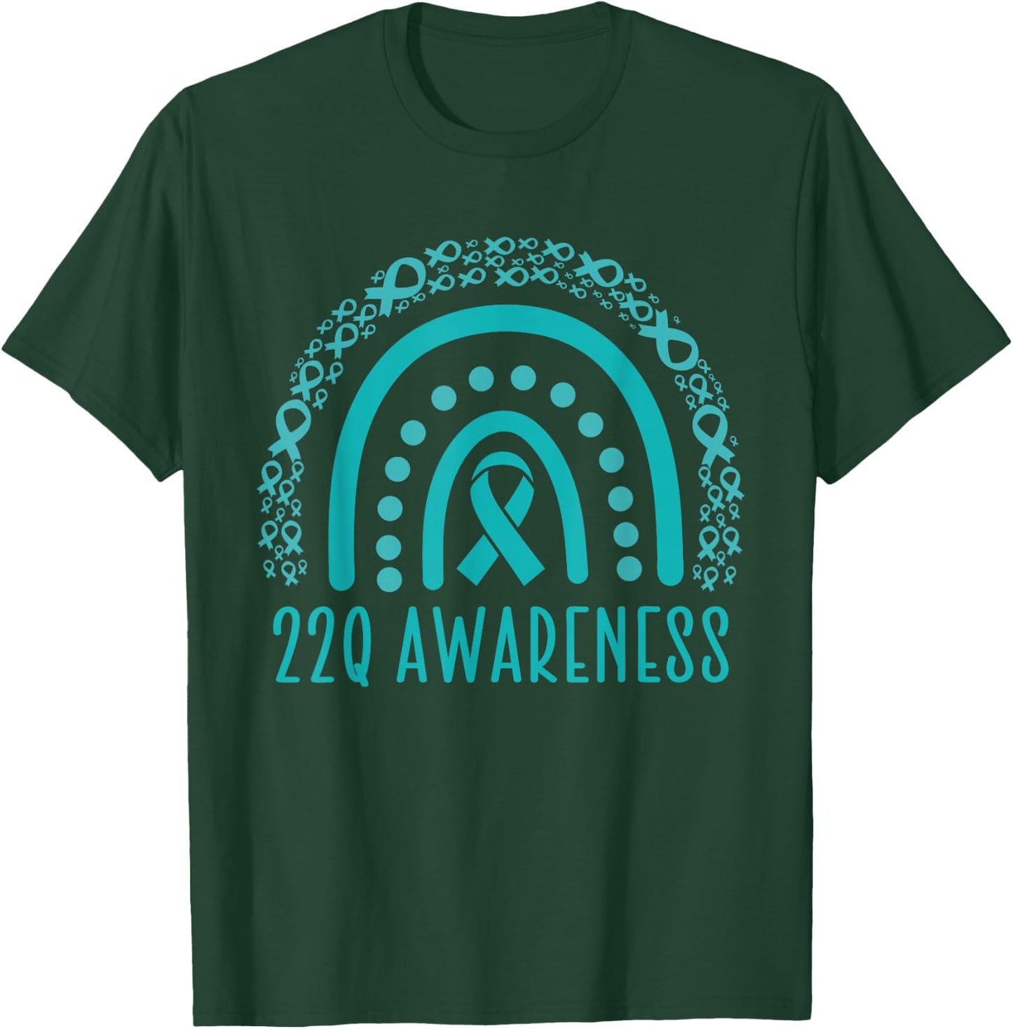 22q Awareness, 22q rainbow, DiGeorge Syndrome Awareness T-Shirt - T-Shirt | Forest