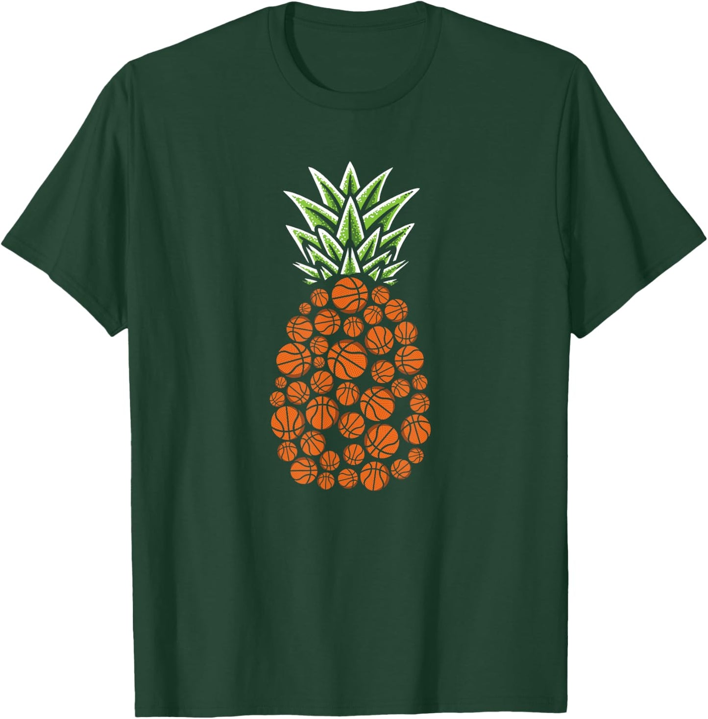 Pineapple Aloha Beaches Hawaii Basketball T-Shirt - T-Shirt | Forest