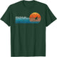 Vintage Hobie Beach Retro 80s Shark Fin Sunset T-Shirt - T-Shirt | Forest
