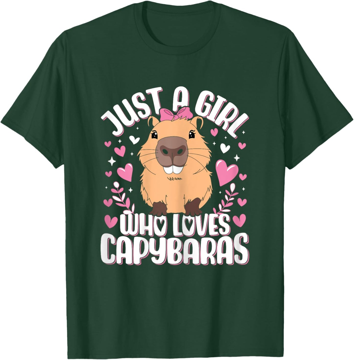 Just a Girl who loves Capybaras T-Shirt - T-Shirt | Forest
