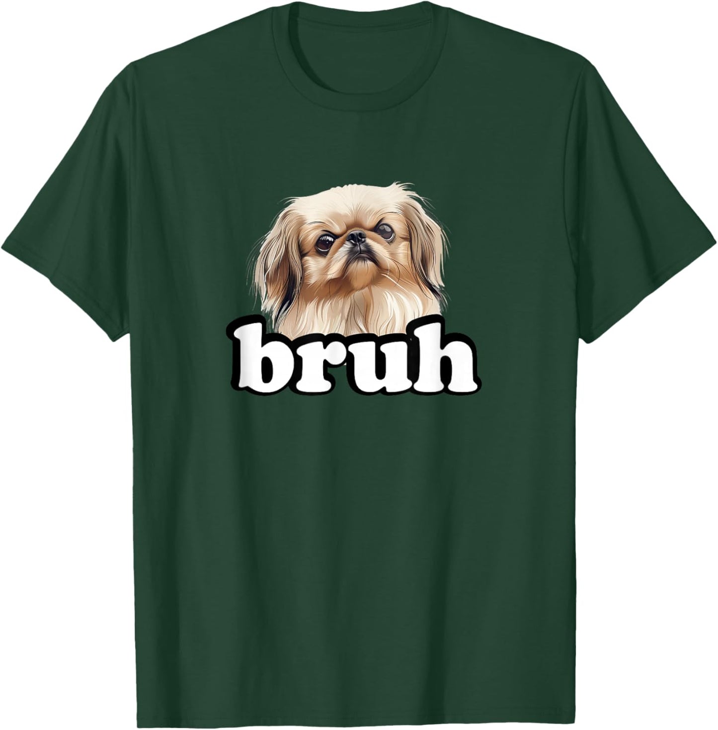 Cute Kids Bro Bruh Pekingese Dog Lover T-Shirt - T-Shirt | Forest