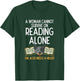 Woman Book Librarian Reading Heeler Cattle Dog Women Gift T-Shirt - T-Shirt | Forest