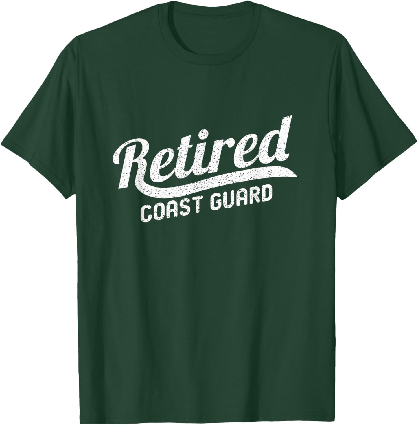 Classic Retirement Retro Retired Coast Guard T-Shirt - T-Shirt | Forest
