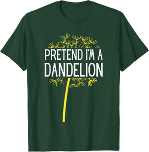 Pretend I'm A Dandelion Easy Halloween Costume T-Shirt - T-Shirt | Forest