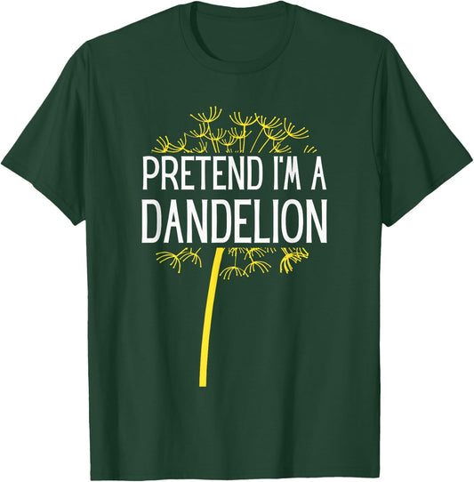 Pretend I'm A Dandelion Easy Halloween Costume T-Shirt - T-Shirt | Forest