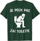 Je peux pas j'ai Toilettes Toilet , Black, S T-Shirt - T-Shirt | Forest